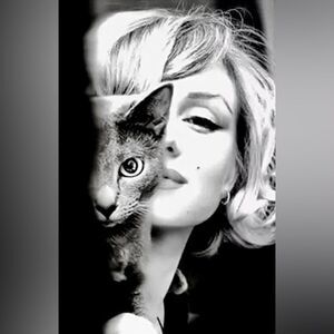 RARE Marilyn Monroe Close-Up Photo Picture – Black & White Print